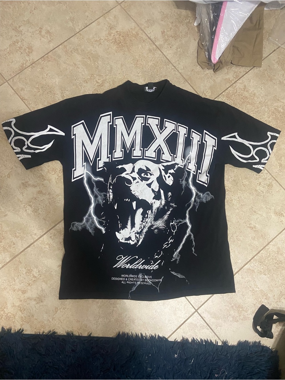 Black MMXIII Rottweiler Graphic Short-Sleeve Tee